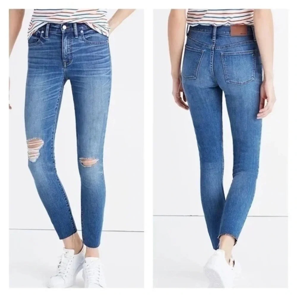 Madewell 9" High-Rise Skinny Crop Jeans in Bruce Wash‎ Size 27